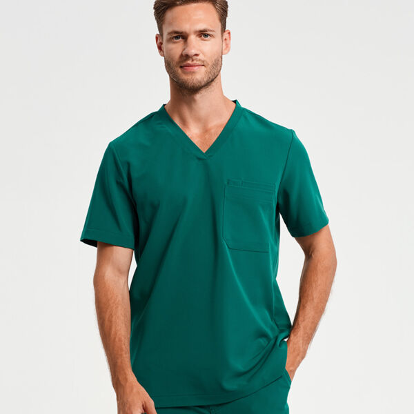 Herren V-Ausschnitt Stretch Kasack Miniaturansicht